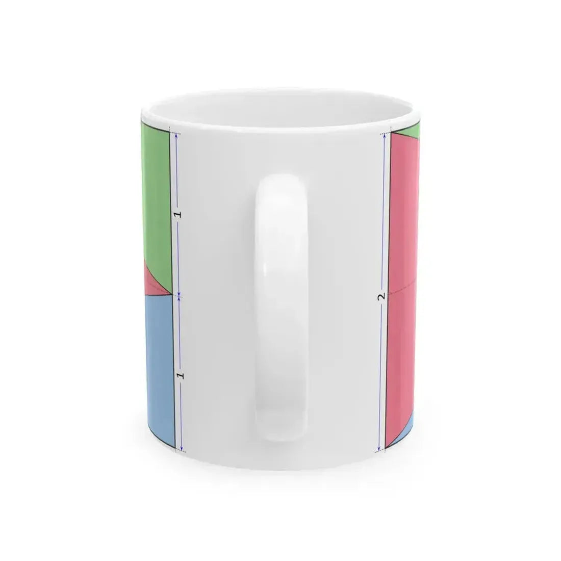 Flag of Eritrea construction sheet (Eritrea) White Coffee Mug - Go Mug Yourself