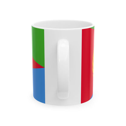 Flag of Eritrea (Eritrea) White Coffee Mug-Go Mug Yourself