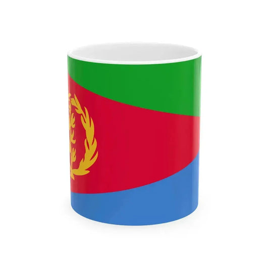 Flag of Eritrea variant (Eritrea) White Coffee Mug 11oz - Go Mug Yourself