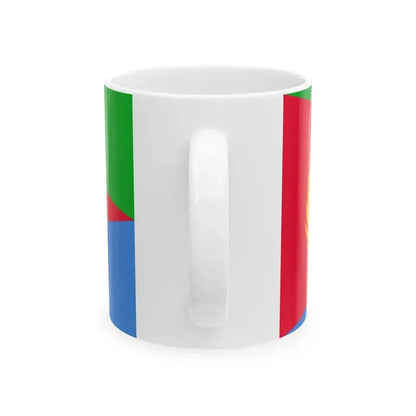 Flag of Eritrea variant (Eritrea) White Coffee Mug - Go Mug Yourself