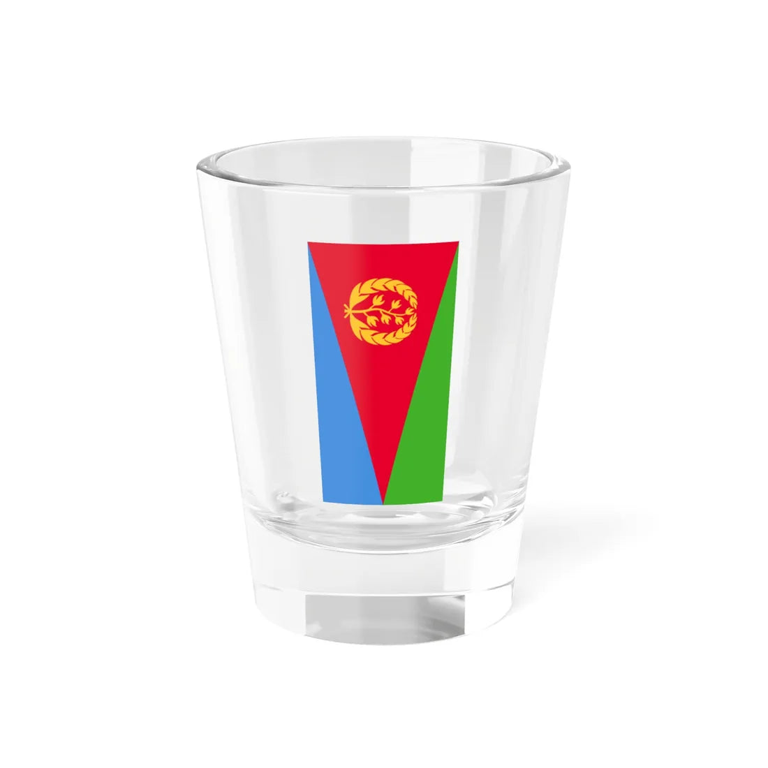 Flag of Eritrea vertical (Eritrea) Shot Glass 1.5oz 1.5oz - Go Mug Yourself