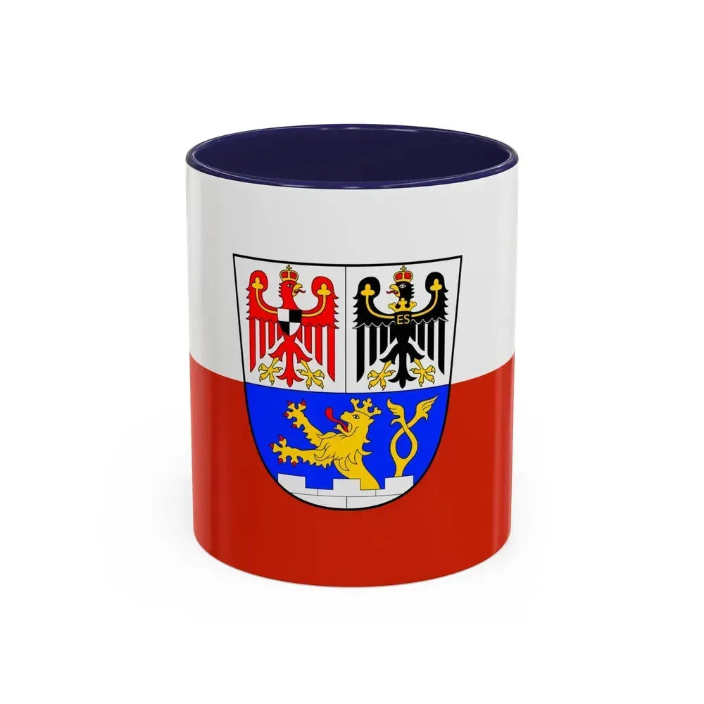 Flag of Erlangen Germany - Accent Coffee Mug 11oz Navy - Go Mug Yourself