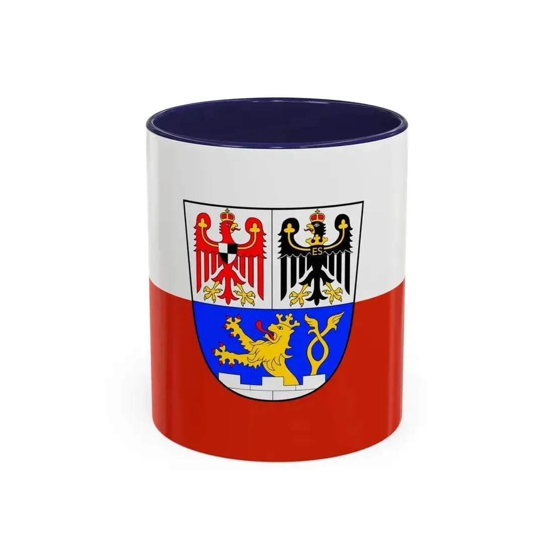 Flag of Erlangen Germany - Accent Coffee Mug 11oz Navy - Go Mug Yourself