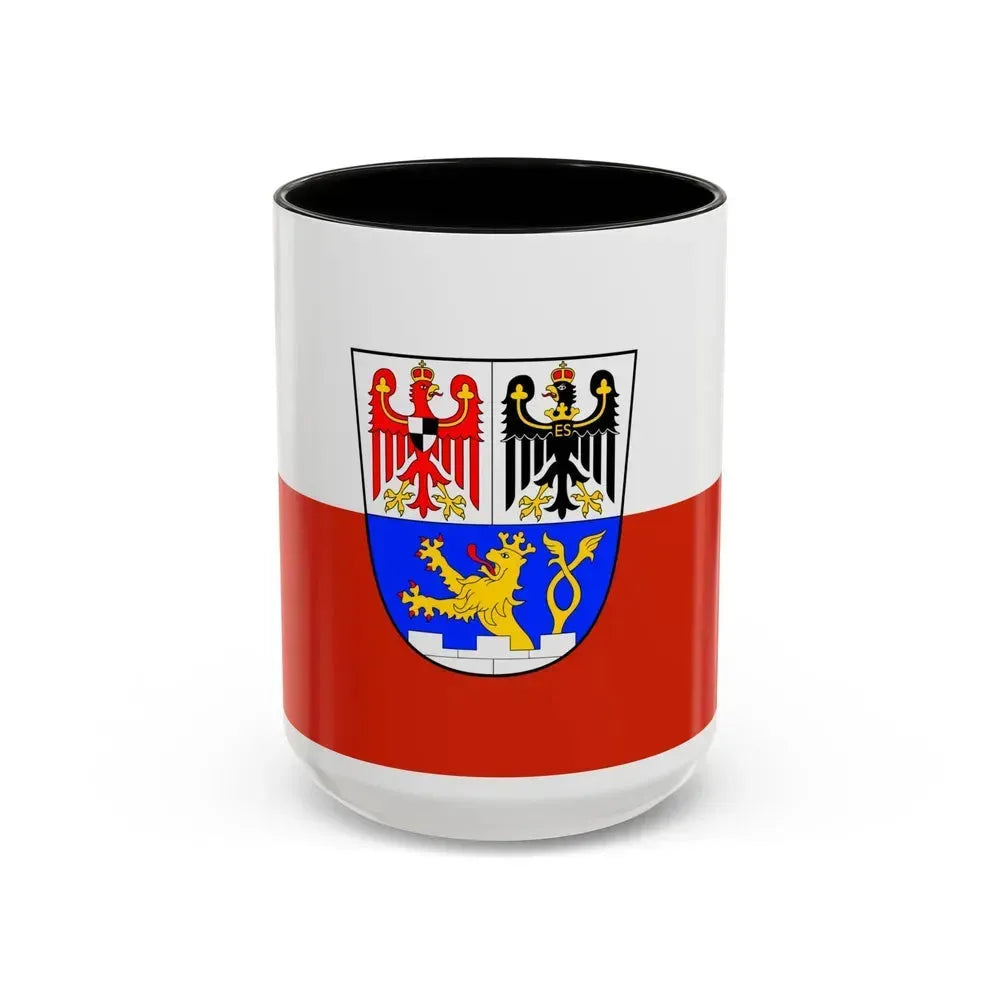 Flag of Erlangen Germany - Accent Coffee Mug 15oz Black - Go Mug Yourself