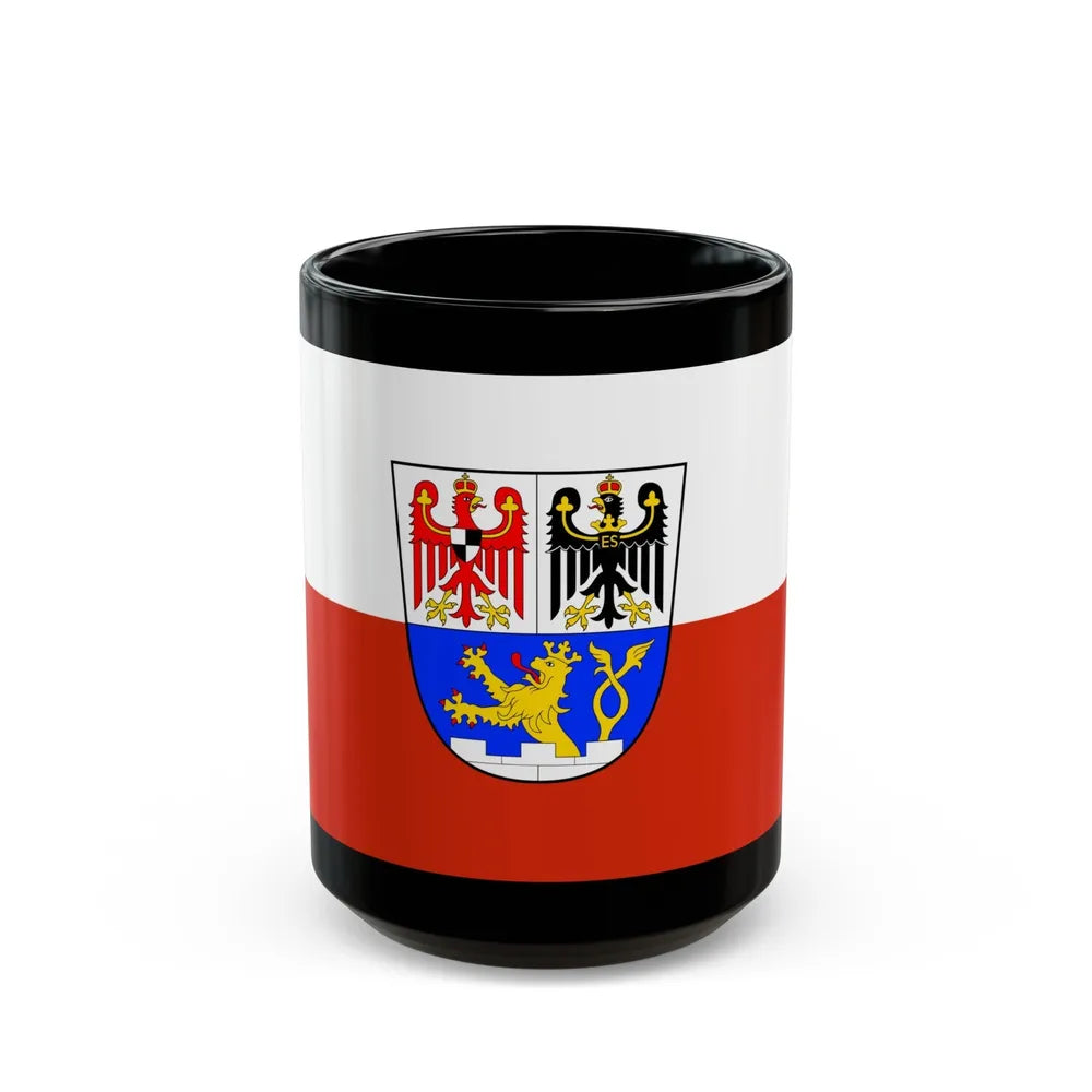 Flag of Erlangen Germany - Black Coffee Mug-15oz-Go Mug Yourself