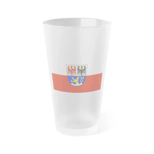 Flag of Erlangen Germany - Frosted Pint Glass 16oz 16oz Frosted - Go Mug Yourself