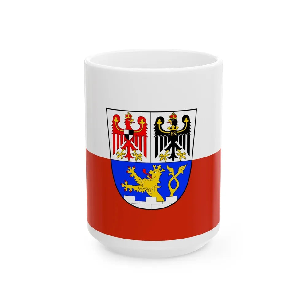 Flag of Erlangen Germany - White Coffee Mug-15oz-Go Mug Yourself