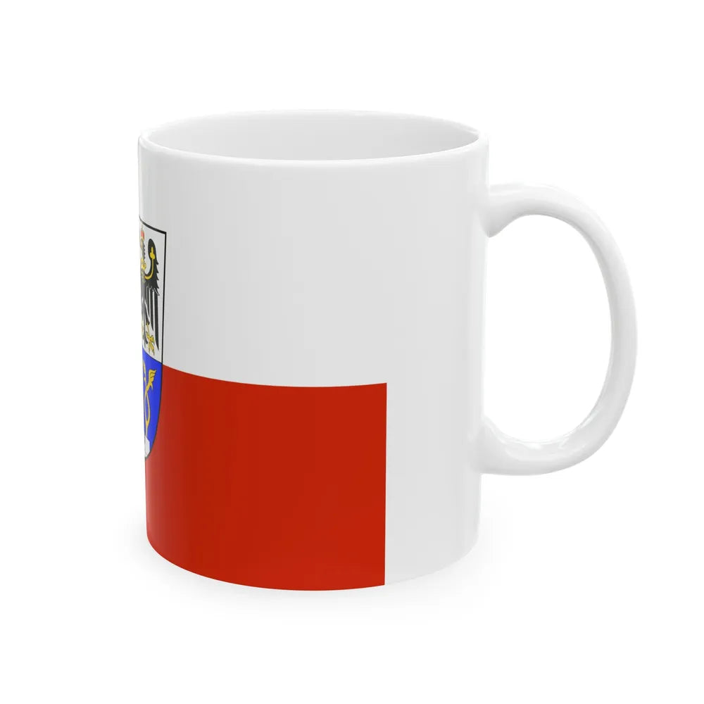 Flag of Erlangen Germany - White Coffee Mug-Go Mug Yourself