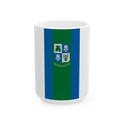Flag of Ersekcsanad (Hungary) White Coffee Mug 15oz - Go Mug Yourself
