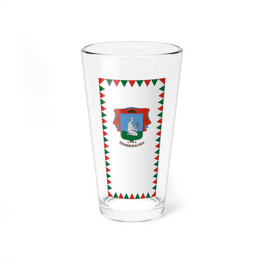 Flag of Ersekhalma vertical (Hungary) Pint Glass 16oz 16oz - Go Mug Yourself