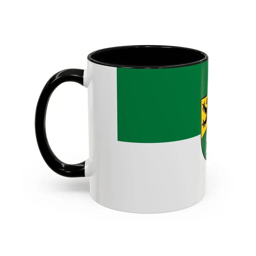 Flag of Erzgebirgskreises Germany - Accent Coffee Mug - Go Mug Yourself