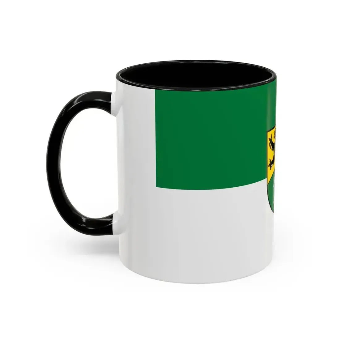 Flag of Erzgebirgskreises Germany - Accent Coffee Mug - Go Mug Yourself
