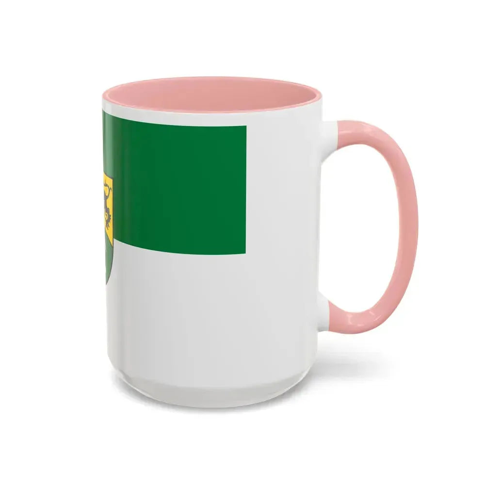 Flag of Erzgebirgskreises Germany - Accent Coffee Mug - Go Mug Yourself