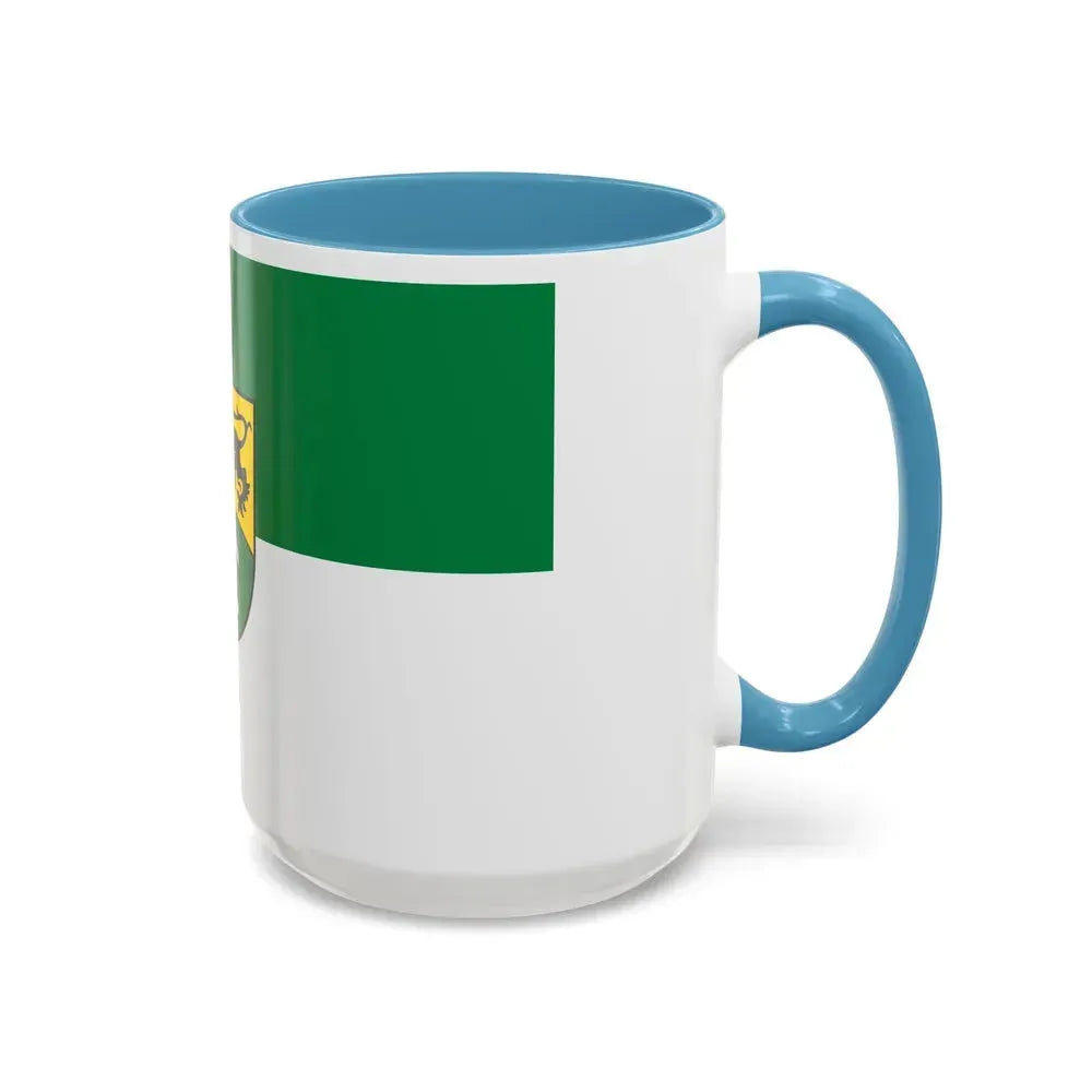 Flag of Erzgebirgskreises Germany - Accent Coffee Mug - Go Mug Yourself