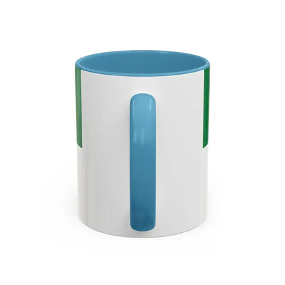Flag of Erzgebirgskreises Germany - Accent Coffee Mug - Go Mug Yourself