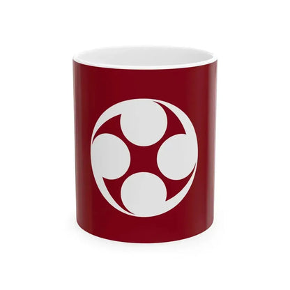 Flag of Esan Hokkiado 1918-2004 (Japan) White Coffee Mug 11oz - Go Mug Yourself