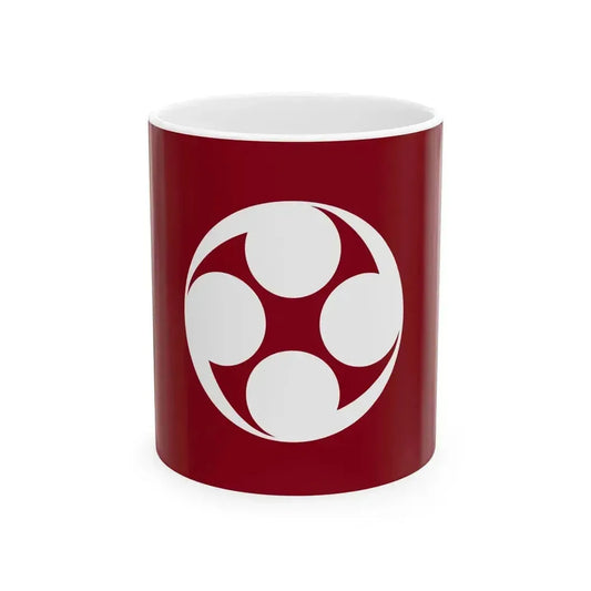 Flag of Esan Hokkiado 1918-2004 (Japan) White Coffee Mug 11oz - Go Mug Yourself