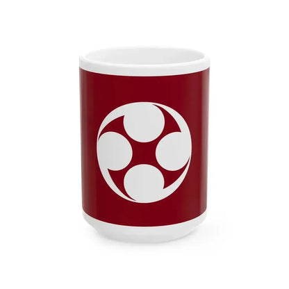 Flag of Esan Hokkiado 1918-2004 (Japan) White Coffee Mug 15oz - Go Mug Yourself