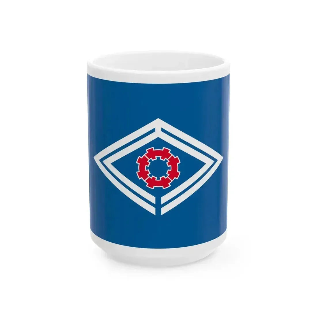 Flag of Esashi Hiyama Hokkaido (Japan) White Coffee Mug 15oz - Go Mug Yourself