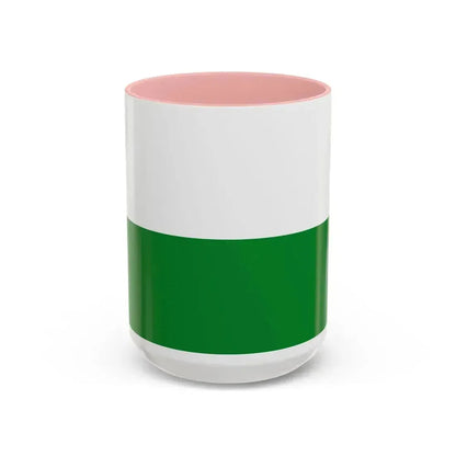 Flag of Esmeraldas Ecuador - Accent Coffee Mug 15oz Pink - Go Mug Yourself