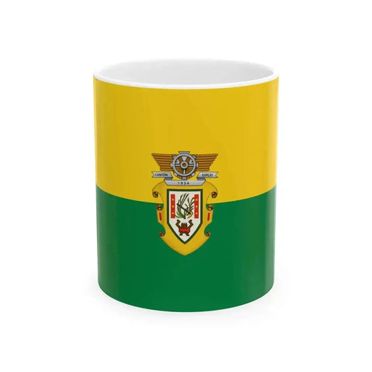 Flag of Espejo (Ecuador) White Coffee Mug 11oz - Go Mug Yourself