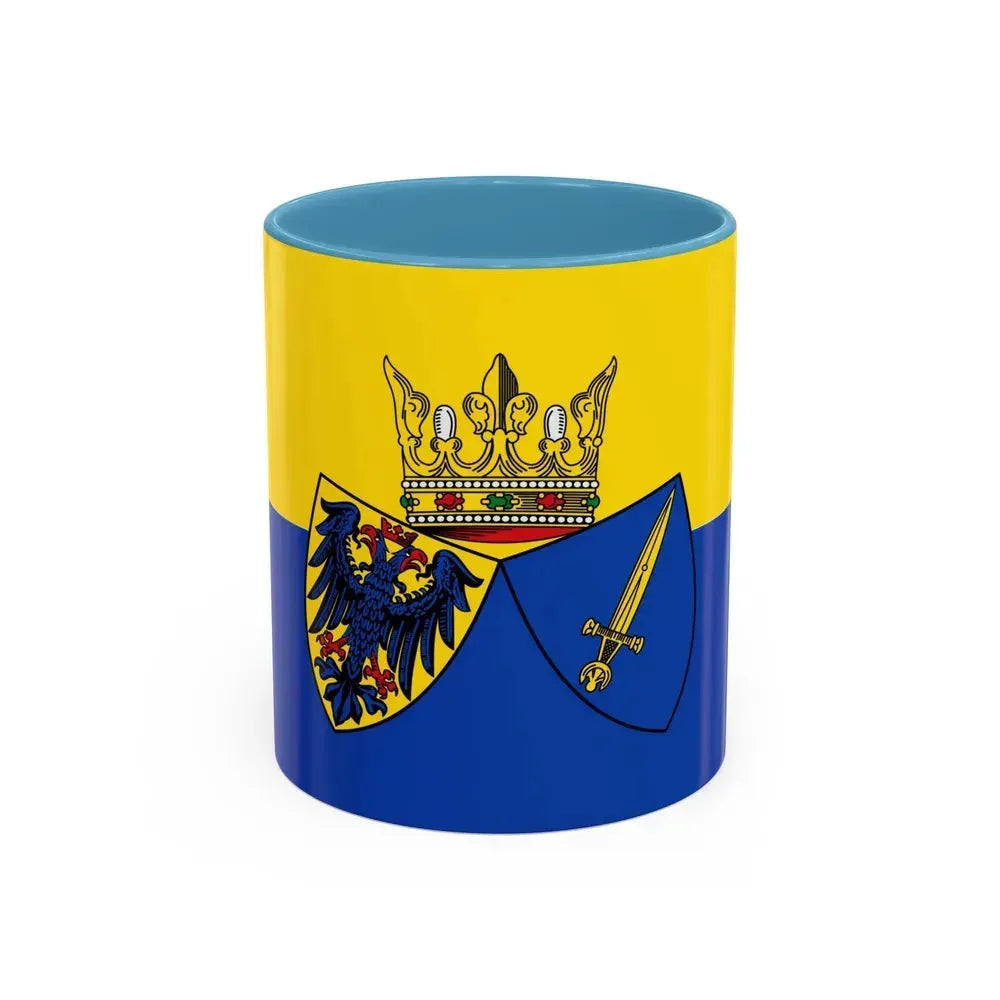 Flag of Essen Germany - Accent Coffee Mug 11oz Light Blue - Go Mug Yourself