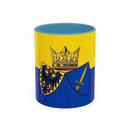 Flag of Essen Germany - Accent Coffee Mug 11oz Light Blue - Go Mug Yourself