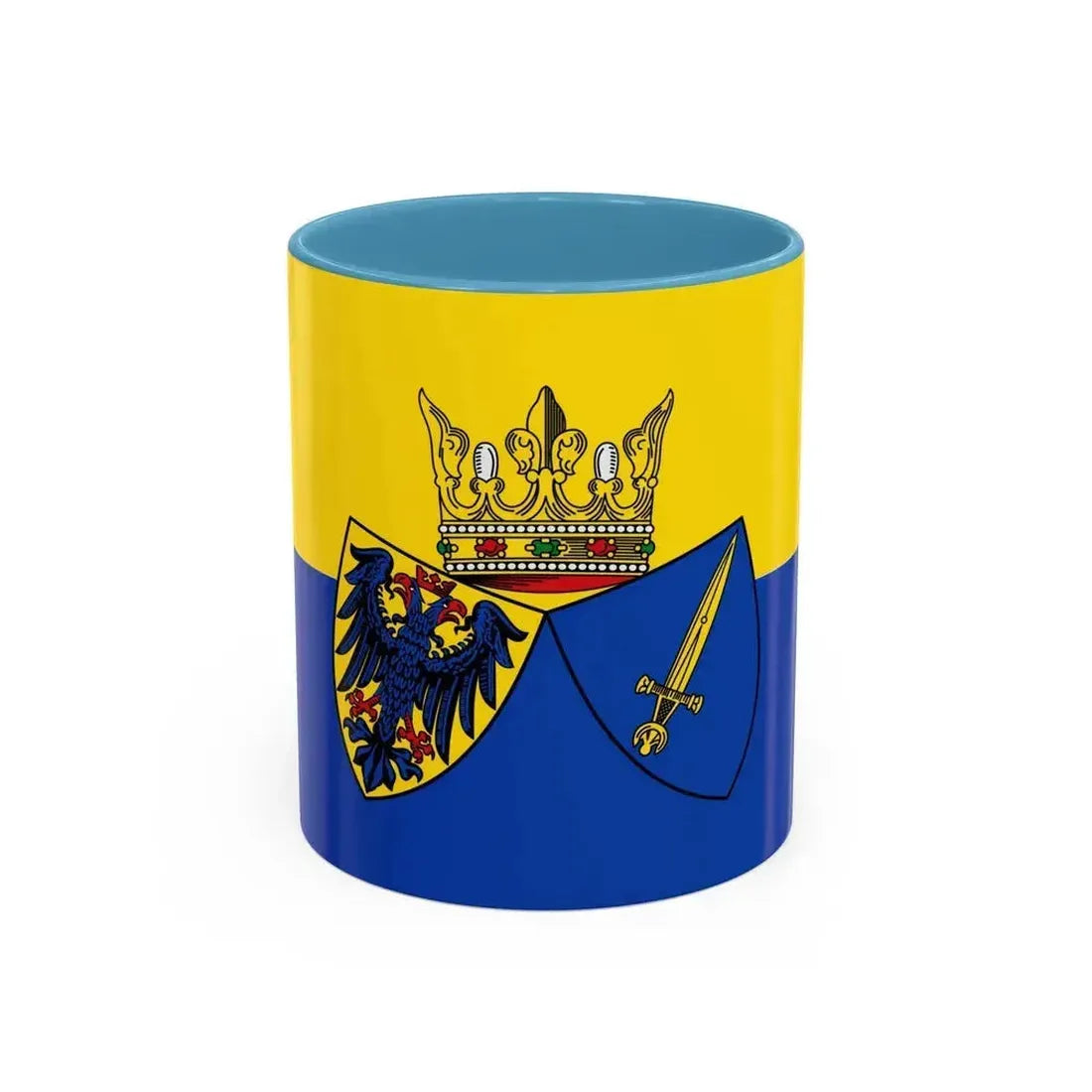 Flag of Essen Germany - Accent Coffee Mug 11oz Light Blue - Go Mug Yourself