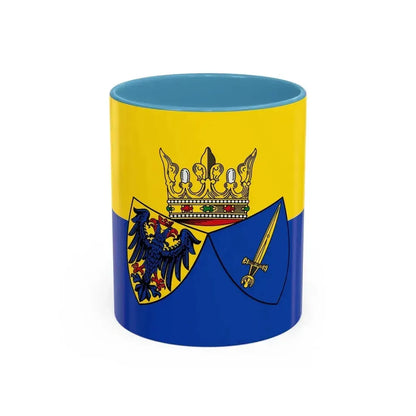 Flag of Essen Germany - Accent Coffee Mug 11oz Light Blue - Go Mug Yourself