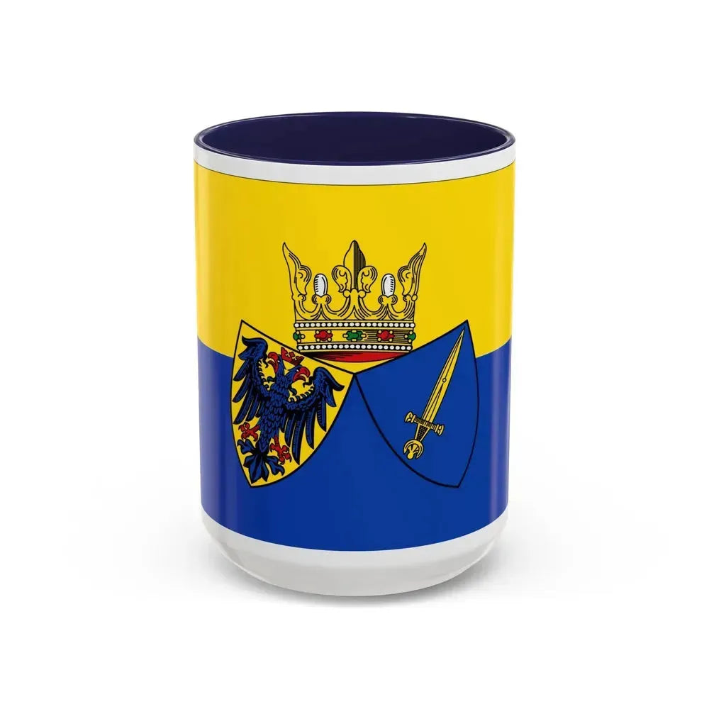 Flag of Essen Germany - Accent Coffee Mug 15oz Navy - Go Mug Yourself