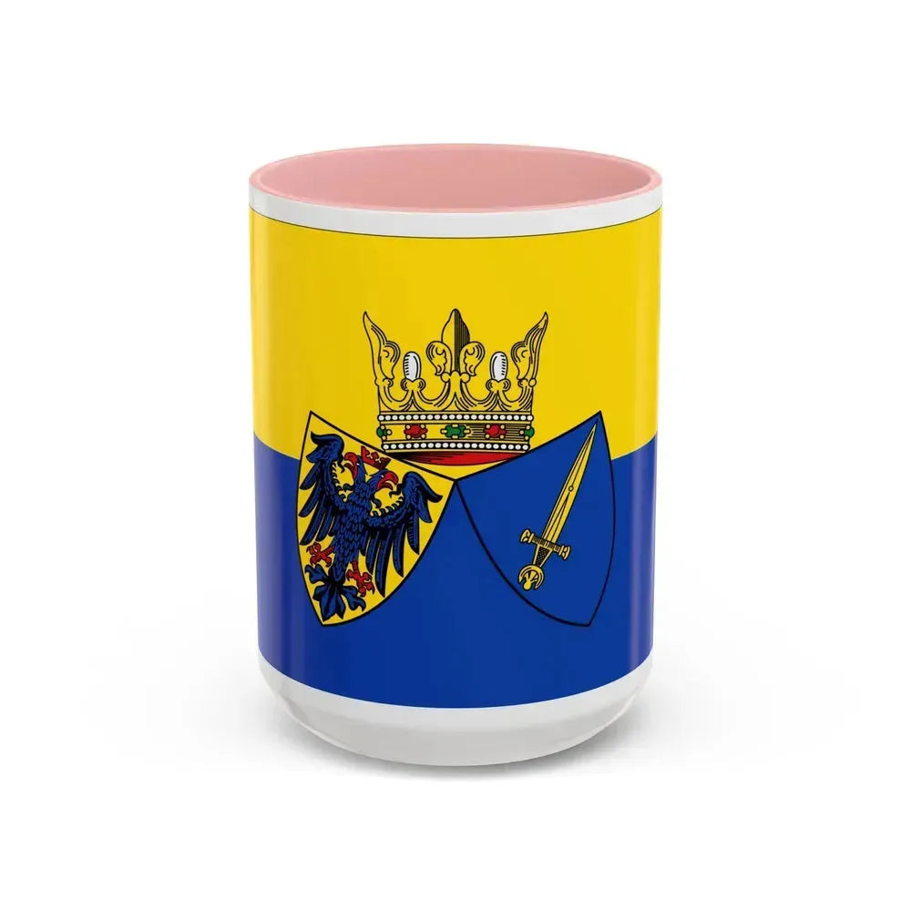 Flag of Essen Germany - Accent Coffee Mug 15oz Pink - Go Mug Yourself