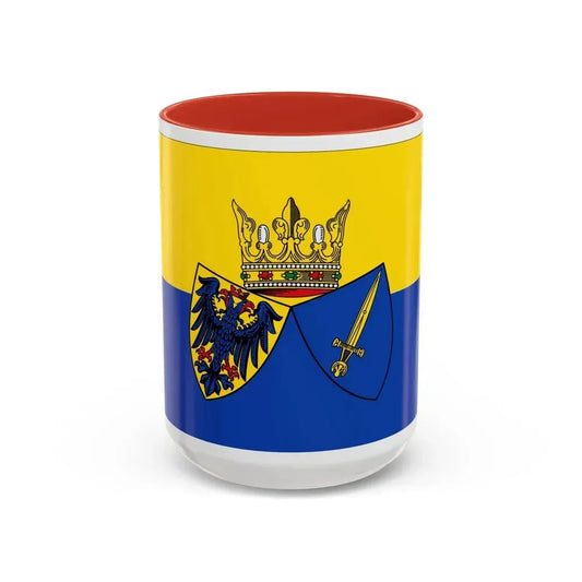 Flag of Essen Germany - Accent Coffee Mug 15oz Red - Go Mug Yourself
