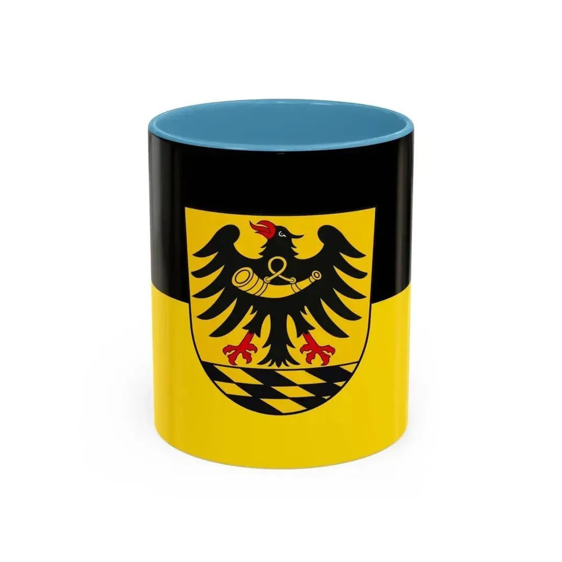 Flag of Esslingen Germany - Accent Coffee Mug 11oz Light Blue - Go Mug Yourself