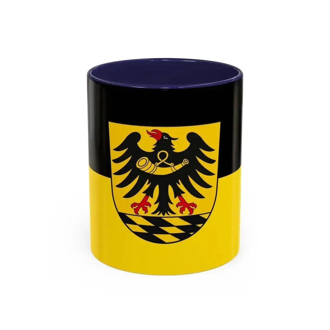 Flag of Esslingen Germany - Accent Coffee Mug 11oz Navy - Go Mug Yourself