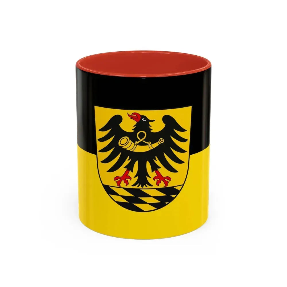 Flag of Esslingen Germany - Accent Coffee Mug 11oz Red - Go Mug Yourself