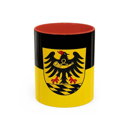 Flag of Esslingen Germany - Accent Coffee Mug 11oz Red - Go Mug Yourself