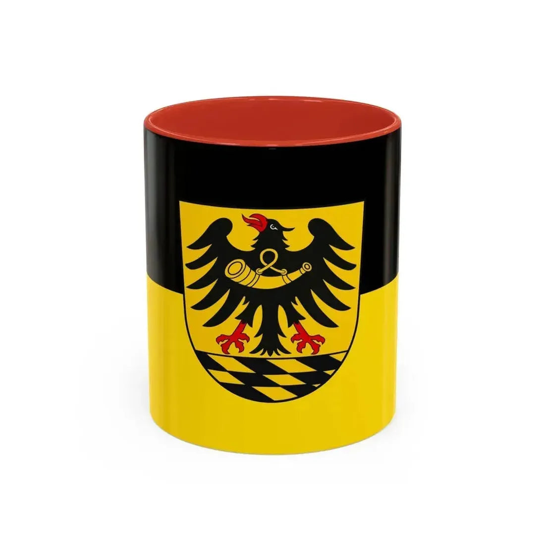 Flag of Esslingen Germany - Accent Coffee Mug 11oz Red - Go Mug Yourself
