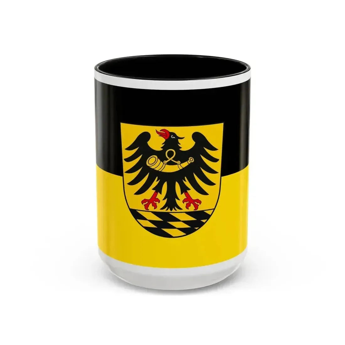 Flag of Esslingen Germany - Accent Coffee Mug 15oz Black - Go Mug Yourself