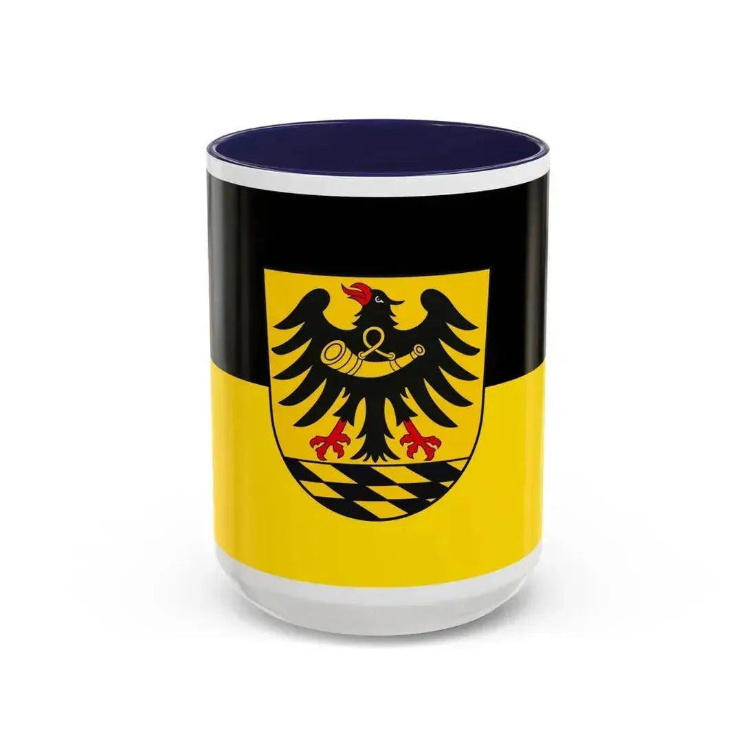 Flag of Esslingen Germany - Accent Coffee Mug 15oz Navy - Go Mug Yourself
