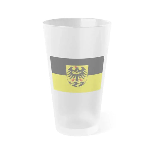 Flag of Esslingen Germany - Frosted Pint Glass 16oz 16oz Frosted - Go Mug Yourself
