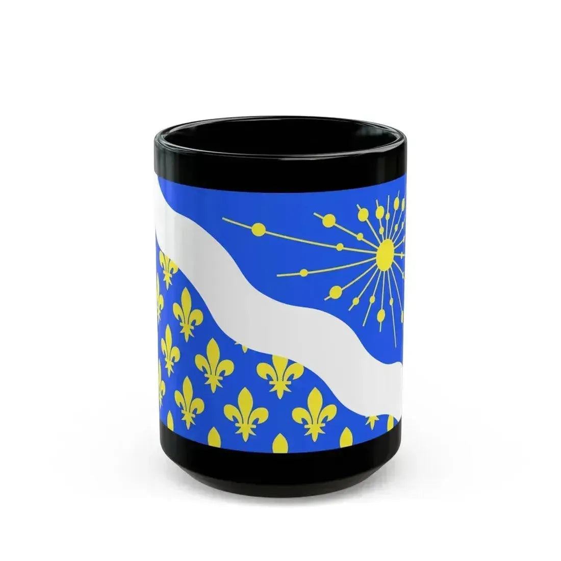 Flag of Essonne France 2 - Black Coffee Mug 15oz - Go Mug Yourself