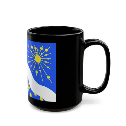 Flag of Essonne France 2 - Black Coffee Mug-Go Mug Yourself