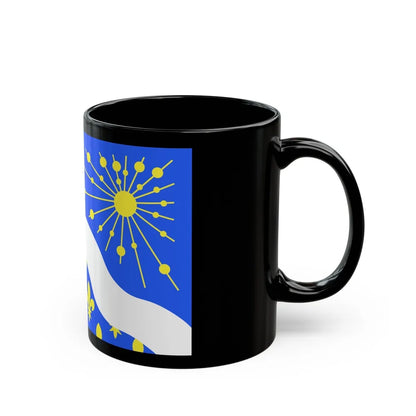 Flag of Essonne France 2 - Black Coffee Mug-Go Mug Yourself