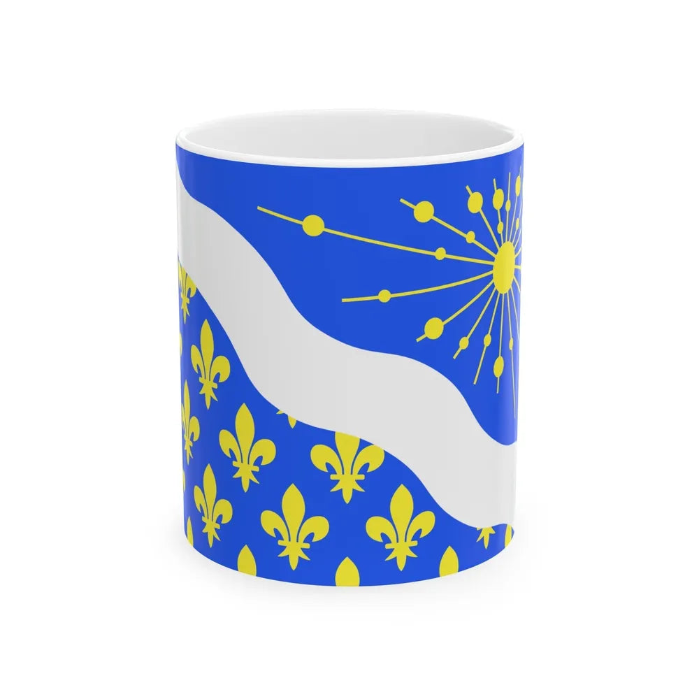 Flag of Essonne France 2 - White Coffee Mug-11oz-Go Mug Yourself