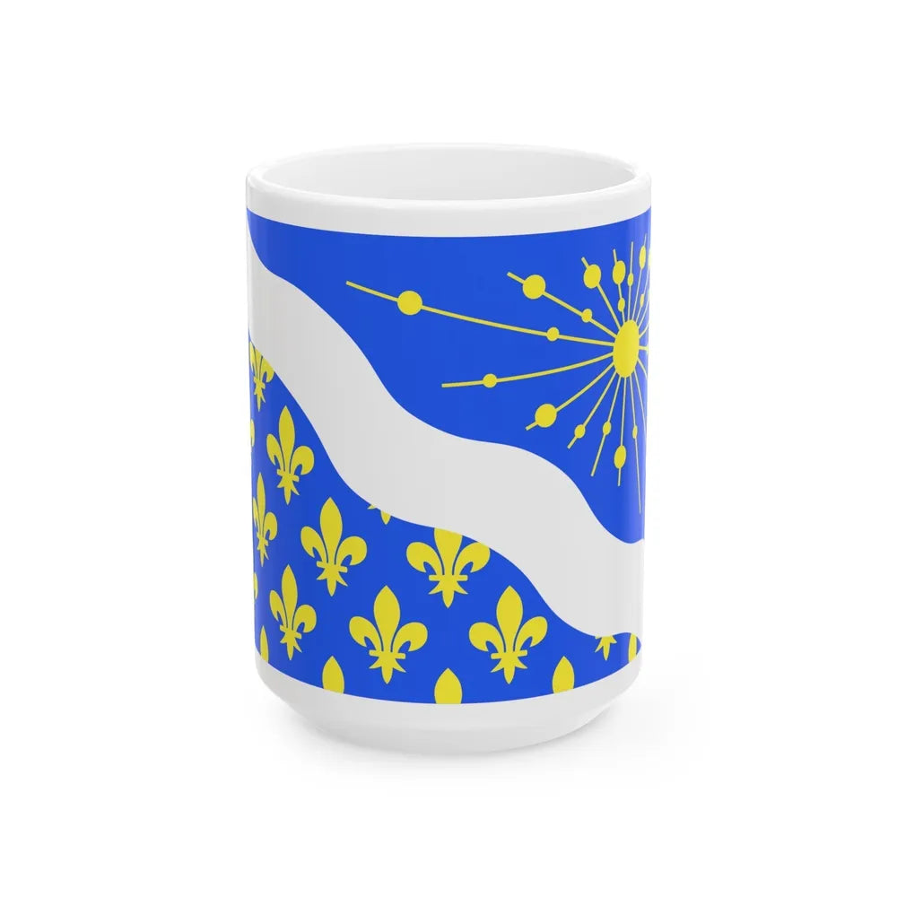 Flag of Essonne France 2 - White Coffee Mug-15oz-Go Mug Yourself