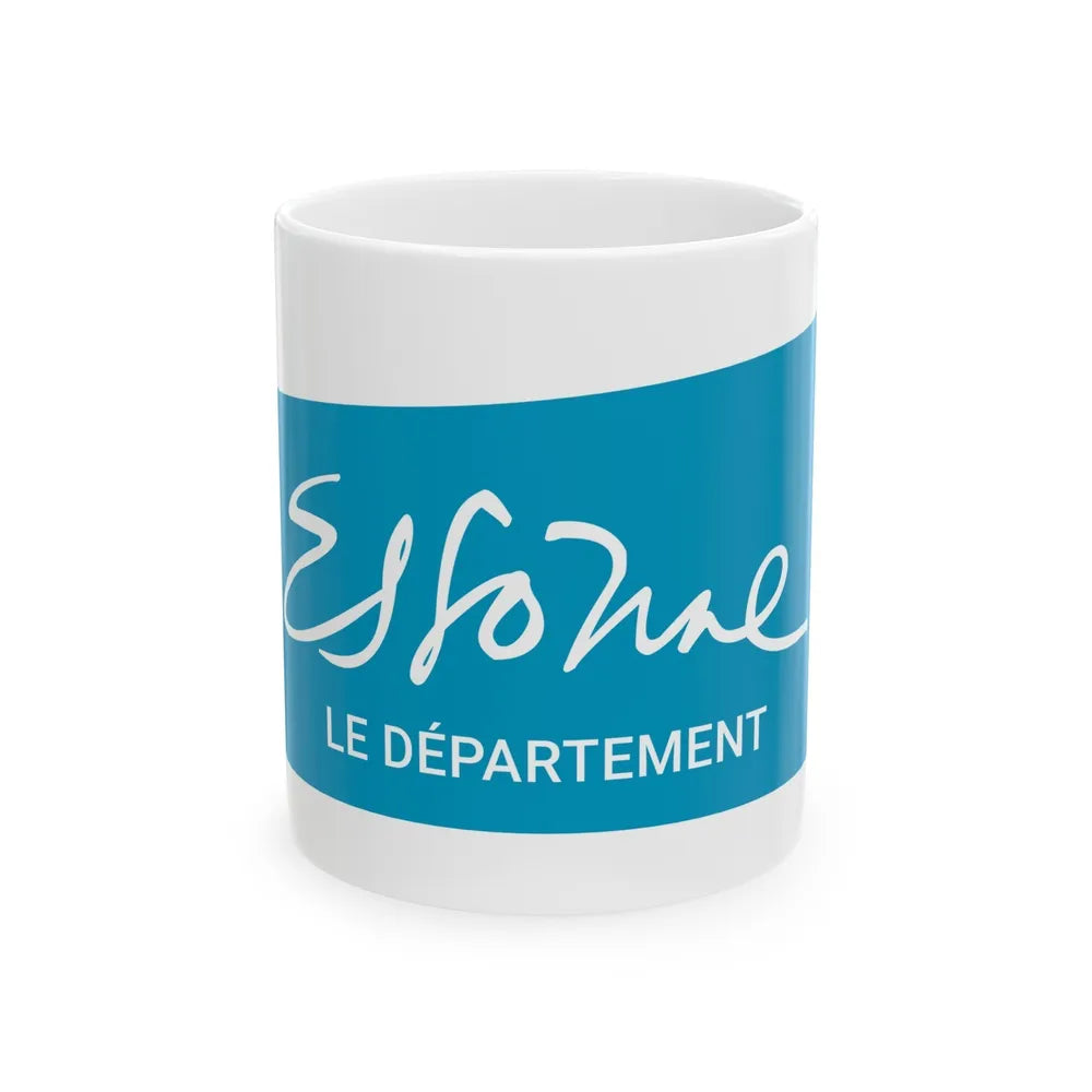 Flag of Essonne France - White Coffee Mug-11oz-Go Mug Yourself