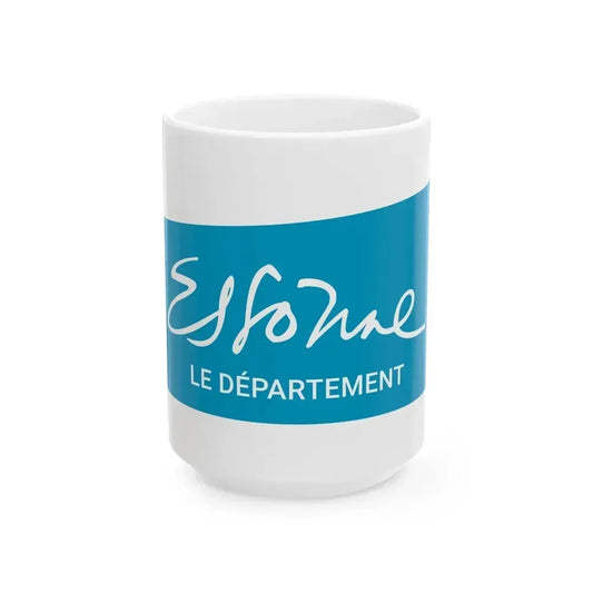 Flag of Essonne France - White Coffee Mug 15oz - Go Mug Yourself