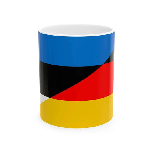 Flag of Estonia and Germany (Estonia) White Coffee Mug 11oz - Go Mug Yourself