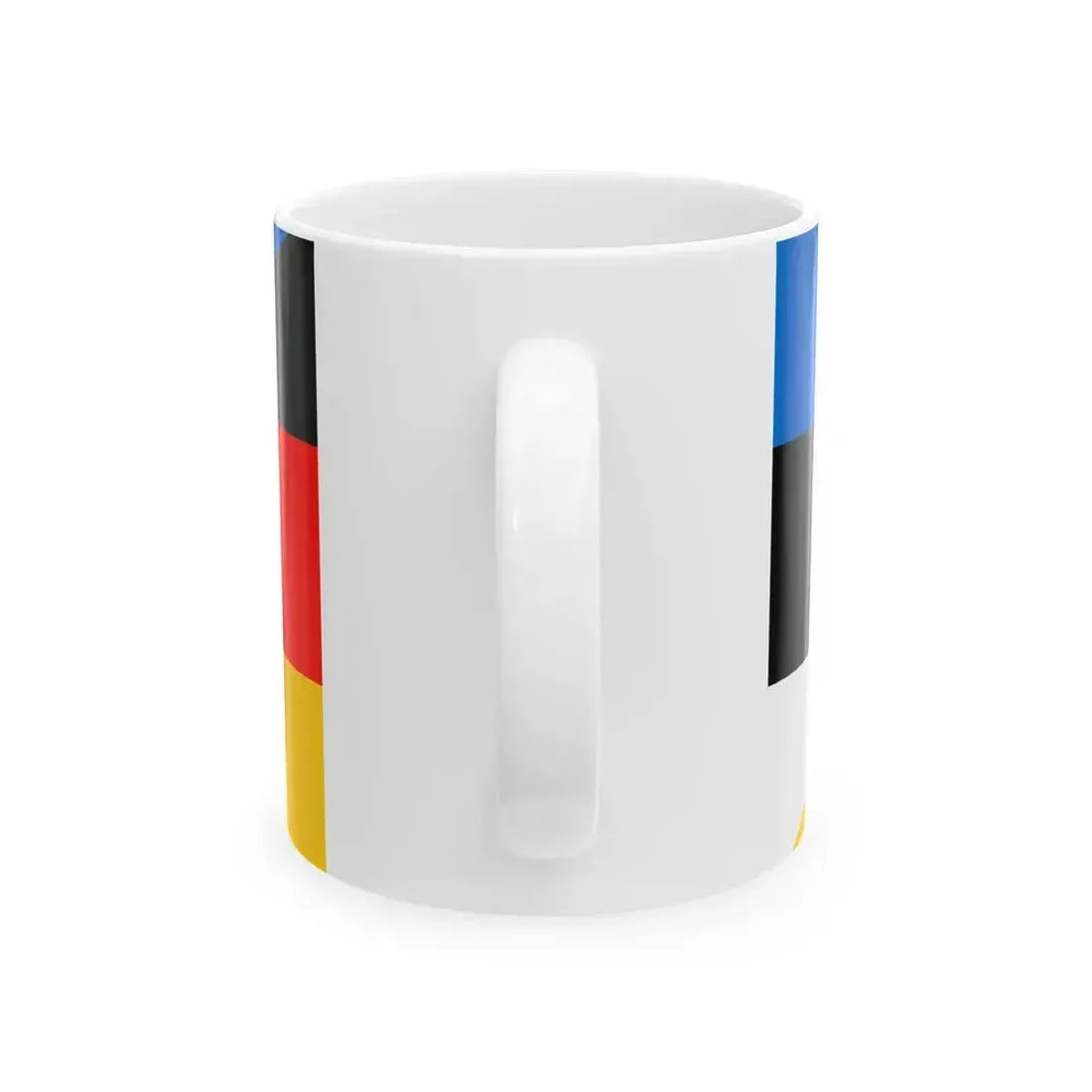 Flag of Estonia and Germany (Estonia) White Coffee Mug - Go Mug Yourself