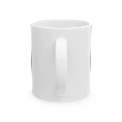 Flag of Estonia and Russia 2-3 (Estonia) White Coffee Mug - Go Mug Yourself